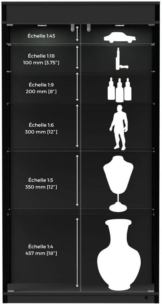 Étagère réglable​ vitrine france